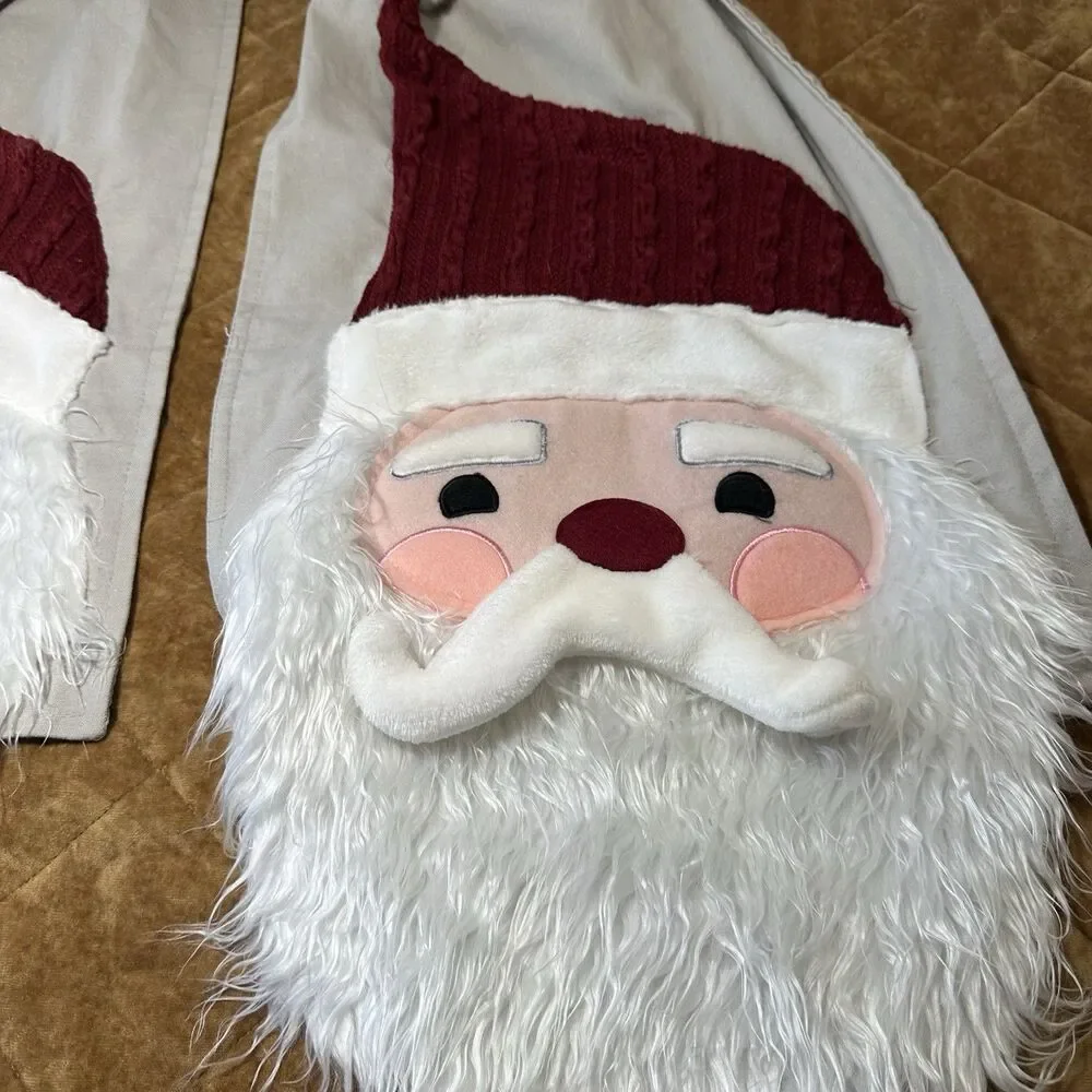 Christmas Table Runner Santa About 80”Long Isaac Mizrahi